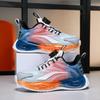 Boys' 2025 Spring Mesh Running Shoes with Rotating Buckle - Breathable, Sporty Design for Medium and Large Children