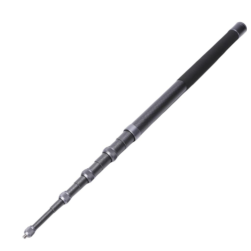    Selfie Stick Extendable Action Camera Pole 9 Sections Ti Gray for Outdoor Activities  