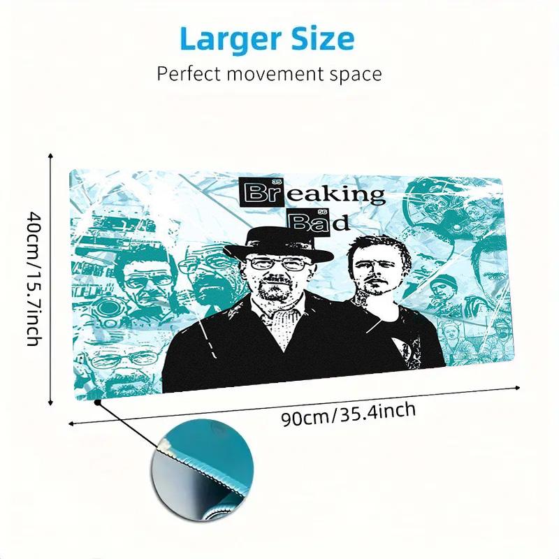 Breaking Bad Color Mouse Pad Large Gaming Table Cushion Non-slip Laptop Tablet Big Mousepad XXL Mat Mini PC Playmat With Lock Edge