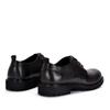 British Retro Men's Handmade Leather Shoes with Distressed Big Toe Cap and Thick Sole