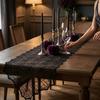 Black Lace Tablecloth Halloween Table Runner, Spider Web Runners, 17.7 x Retro Cocktail Party Decor 70.9Inch for Home Dinner Kitchen Mantel