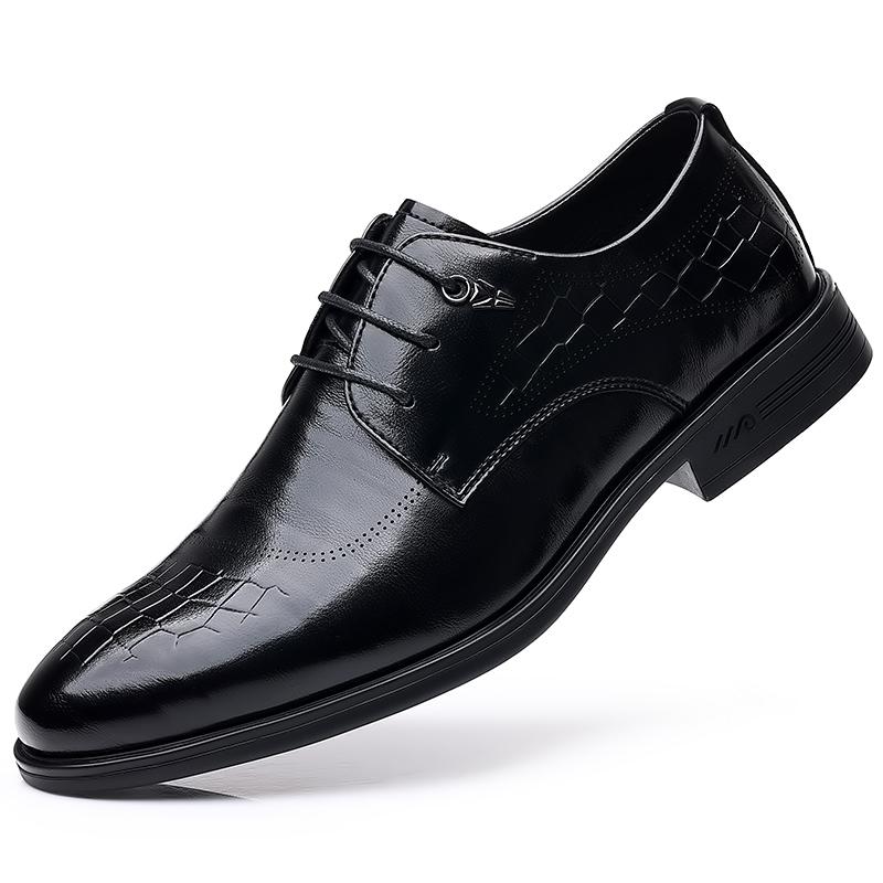 Business Classic Men's Leather Shoes Retro elegant gentleman style Party and daily formal office Luxury quality adult shoes