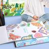 Thick Paper Coloring Sheets for Markers 2PCS Children Book, with 30 Pages, Drawing And Sketching Creative Activity Book Art Supplies, Portable
