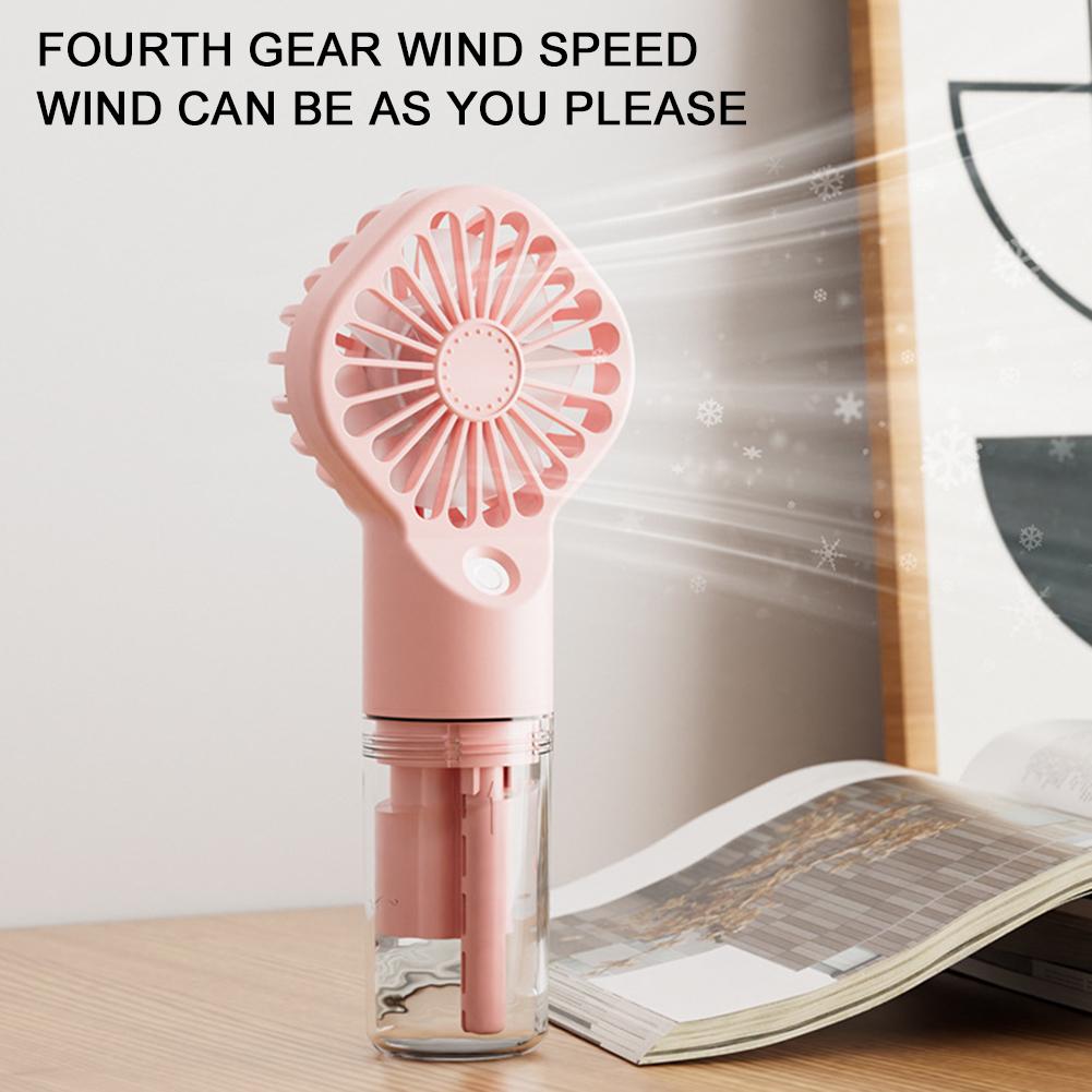 Handheld Fan Portable Handheld Misting Fan Rechargeable Operated Spray Mist Fan Water Mist Fan Outdoors Misting Personal Cooling