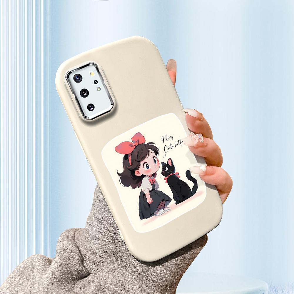 Einfarbige silberne Randlinse Fettgehäuse Weiche TPU-Flüssigsilikonabdeckung Stoßfeste Telefonhülle für Xiaomi Redmi Samsung