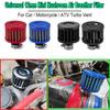 Universal 12mm Cold Air Intake Filter Small Mushroom Breather Pod Filter For Engine Crank Case Vent Motorcycle Modification