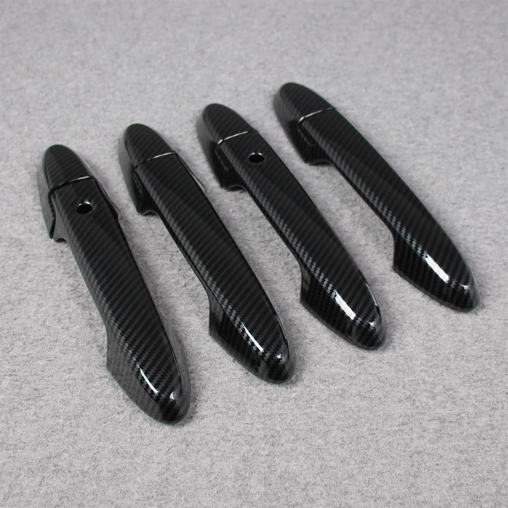 RUIQ Exterior Outer Door Handle Covers for the New Honda DG5 Full Coverage Designed Exclusively for the Honda WRV Carbon Fiber WR-V Series, Type,