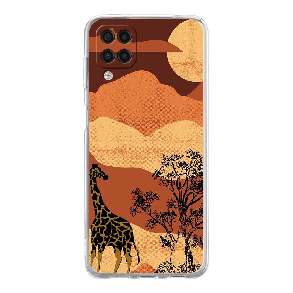 giraffe Phone Case For Samsung Galaxy A13 A33 A73 A53 A23 A51 A71 A21S A12 A31 A41 A05s A03S A15 A25 A32 5G Silicone Clear Cover