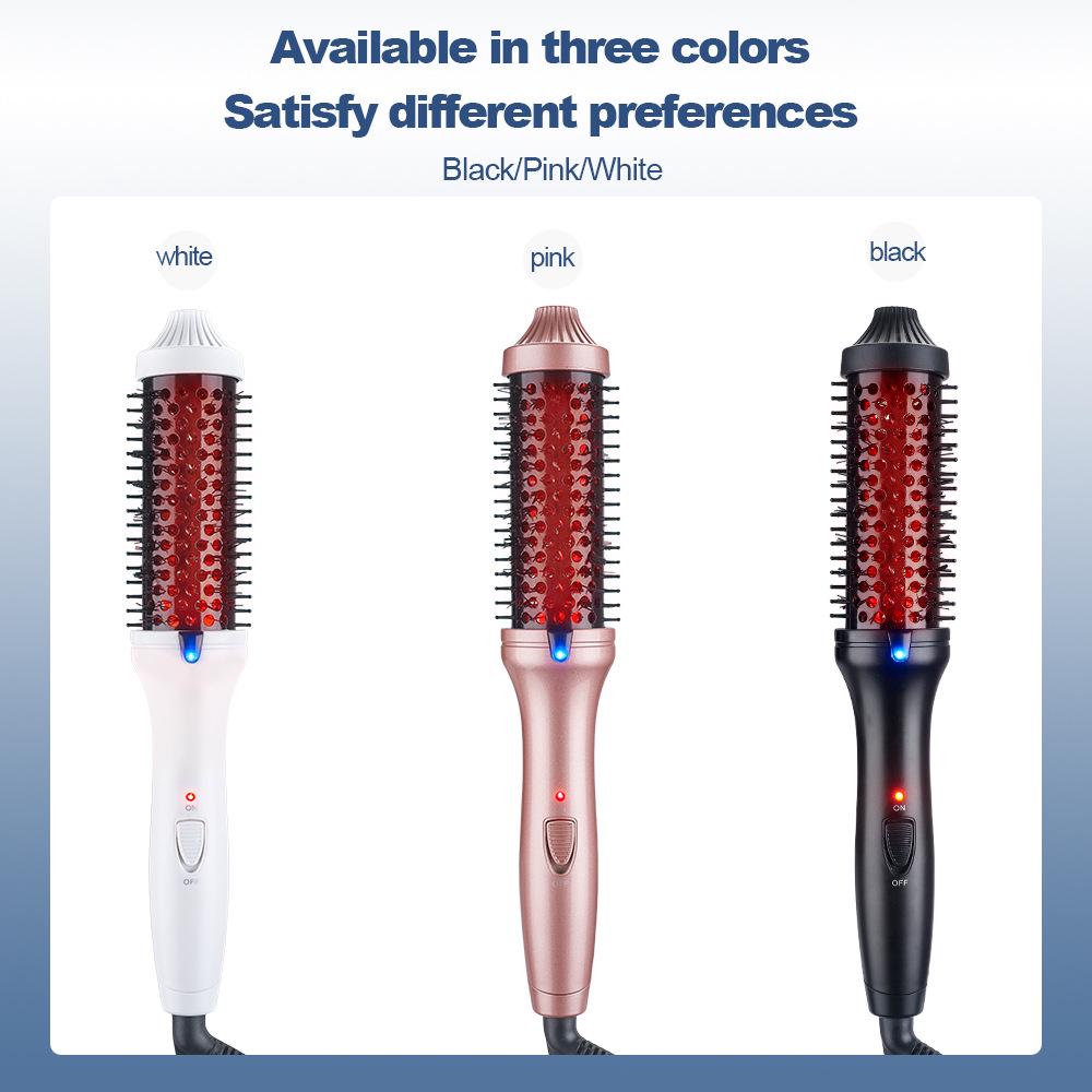Multifunctional Fluffy Infrared Hair Straightener & Curling Comb