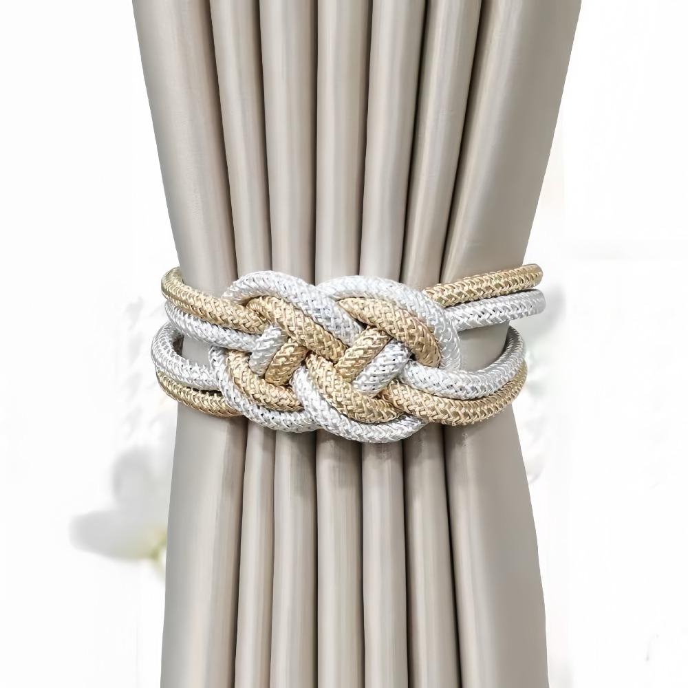 1pc Punch-free Curtain Tiebacks Chinese Knot Holdbacks New Curtain Holders Home Decor