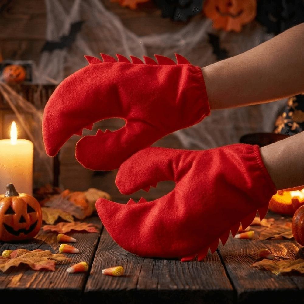 Cartoon Crab Pliers Gloves Creative Dress Up Mitten Creative Halloween Costume Masquerade Party