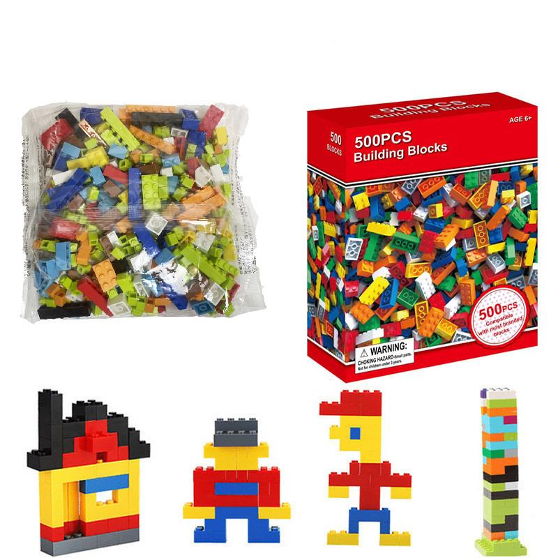 500 Piece Vibrant Small Granule Building Blocks Set For Creative Kid Assembly Fun