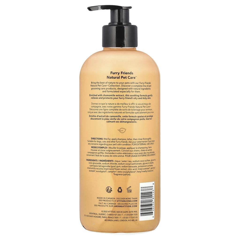 Furry Friends Natural Pet Care, Dry Skin Shampoo, Lavender, 473 Ml (16 Fl Oz)