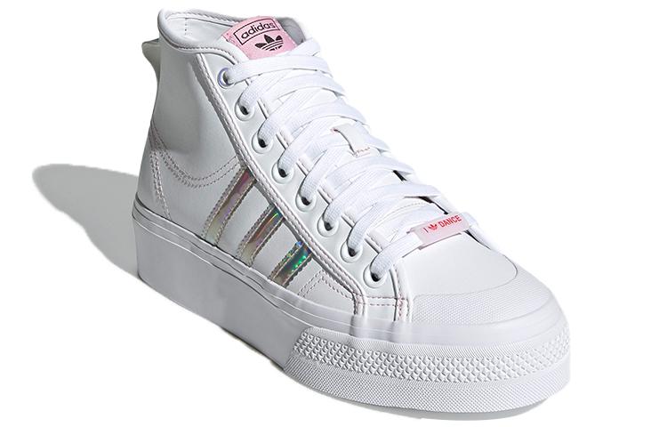 adidas Wmns Nizza Platform Mid 'White Iridescent' Women's H01566