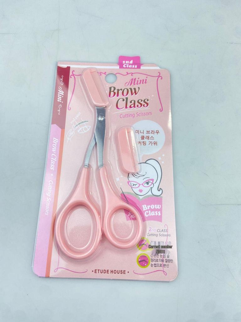 3-Piece Eyebrow Trimming Set with Scissors, Comb, and Small Trimmer
