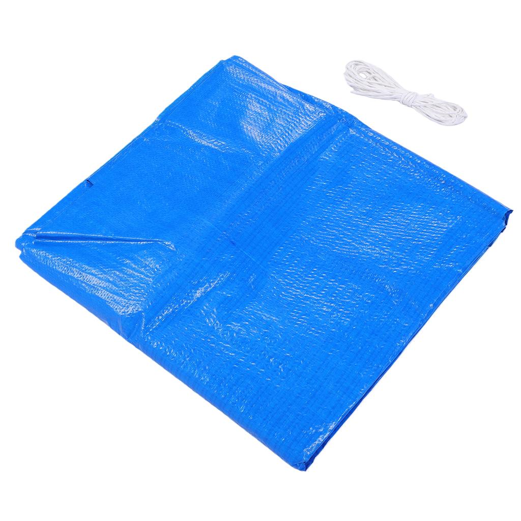 Heavy Duty Water Proof Tarp Blue PE 3x5m Windproof Outdoor Garden Rainproof Covering for Camping Car Garden Pool Farm