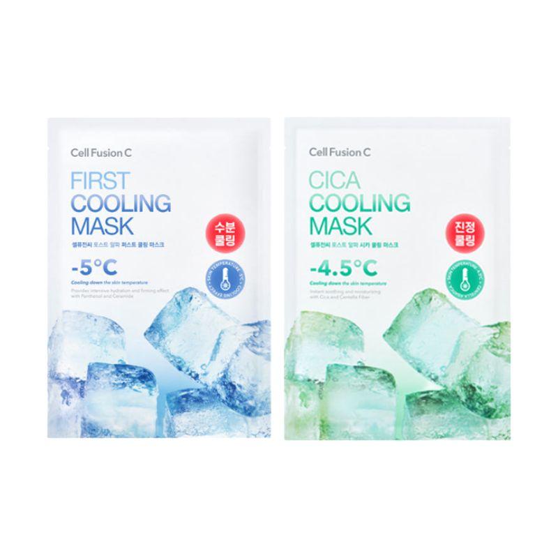 [CELL FUSION C] Daily Botanical Moisture & Skin-Calming Refreshing Sheet Mask Combo (10 Sheets Total) (5 Moisture Sheets + 5 Skin-Calming Sheets)