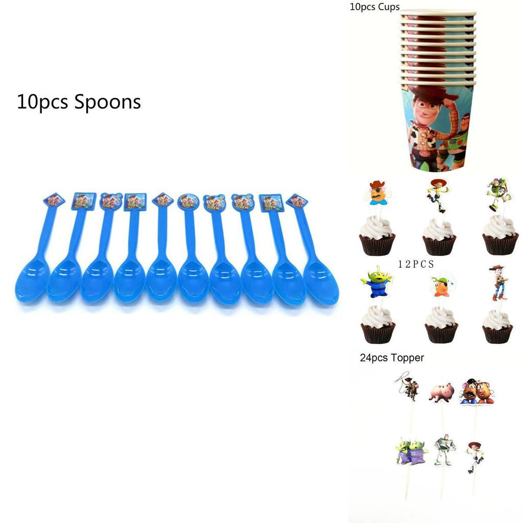 Toy Story Buzz Woody Bo Peep Birthday Party Supplies Featuring Colorful Plates Cups And Banners For Ultimate Celebration