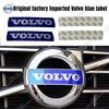 Volvo XC60 S60L S60 S40 C30 XC90 S80L İçin Ön Izgara Amblemi Rozeti Arka Bagaj Rozeti Çıkartması Direksiyon simidi çıkartması Aksesuarlar