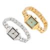Women Stainless Steel Wristwatch Rhinestone Fashionable Rectangular Water Proof 30m Lady Watch for D