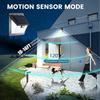 Outdoor solar lights with 40 LED bulbs, with light reflector and 3 lighting modes, sensor wall light, IP65 waterproof (pack of 10)
