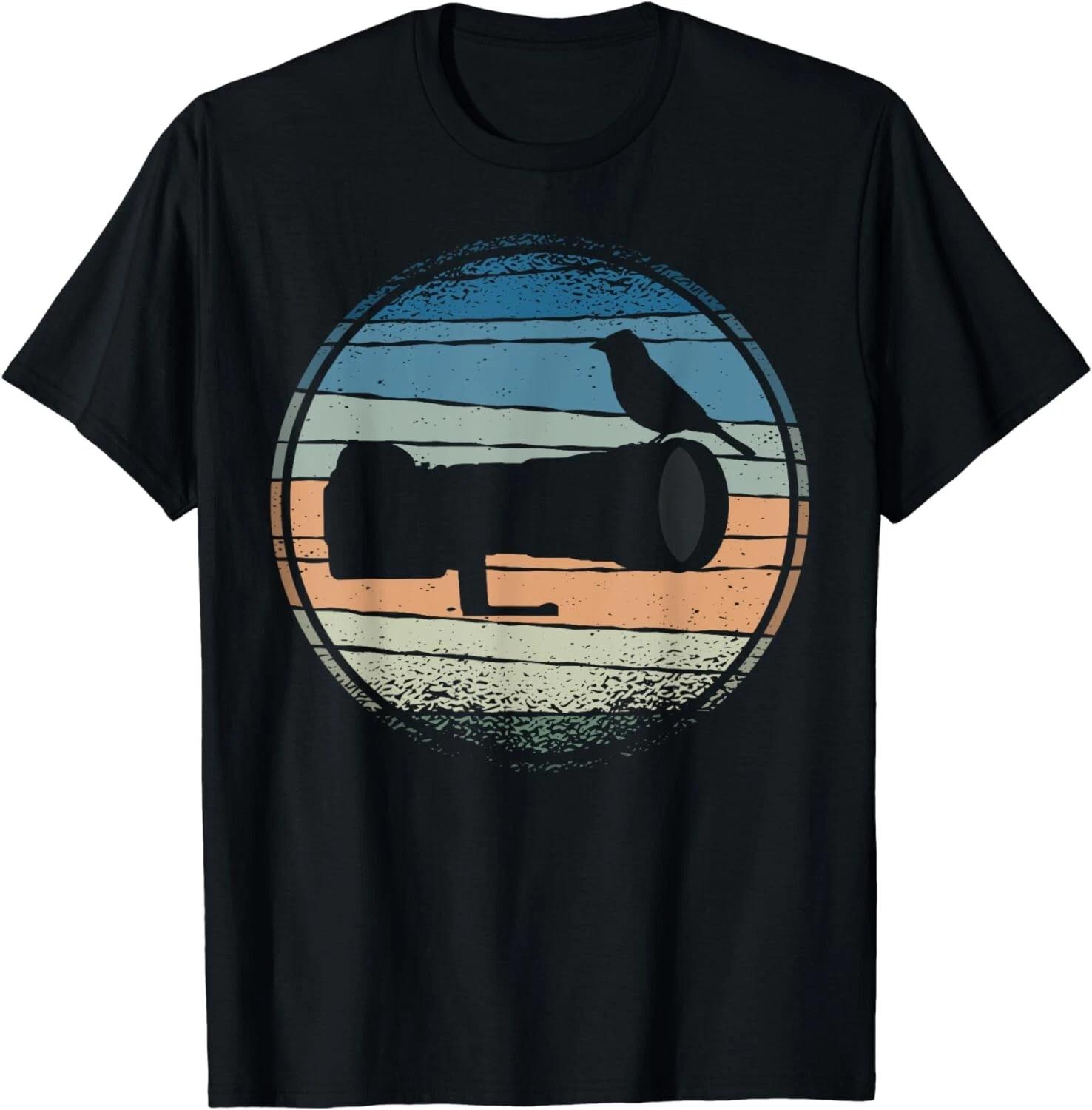 

Nature Photography _ Long Lens _ Bird on Camera Vintage Gift Unisex T-Shirt S