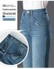 2025 High-Waisted Slimming Bootcut Jeans for Women - Elastic Flare Pants for Middle-Aged Moms, Spring & Autumn Collection