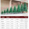 Christmas Tree Decorations Set 0.9/1.2/1.5/1.8m DIY Green Christmas Trees Ornaments Living Room Home Decor Indoor Holiday Party