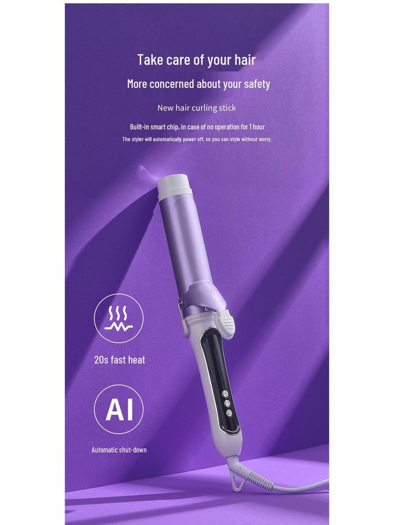 40mm Big Wave Automatic Electric Curling Iron with Negative Ion & Hair Care Features