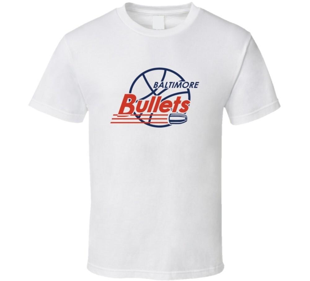 Baltimore Bullets Logo Tee Cool Aba Basketball Retro T Shirt  Unisex T-Shirt L