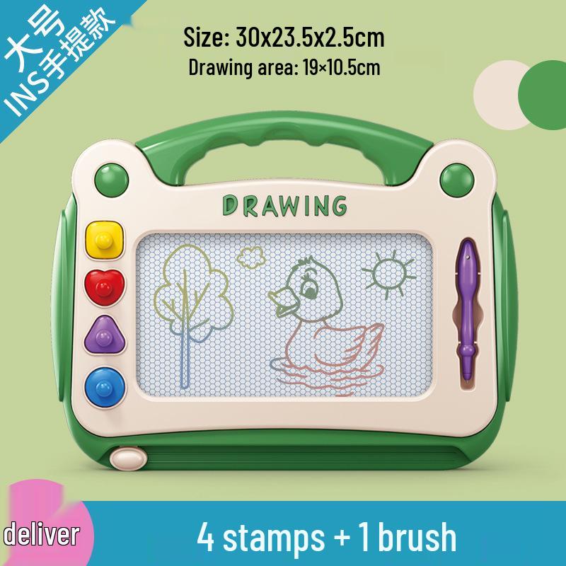 Large Magnetic Drawing Board for Toddlers Aged 1-3 - Colorful Doodle Toy for Boys and Girls