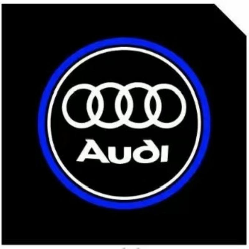 For Audi 8L 2PCS for Audi RS S LINE S3 S4 S5 Quattro Q7 Q5 A3 A5 A7 A6L A4L A8L R8 LED Car Door HD Laser Projector Lights Door Welcome Lamp