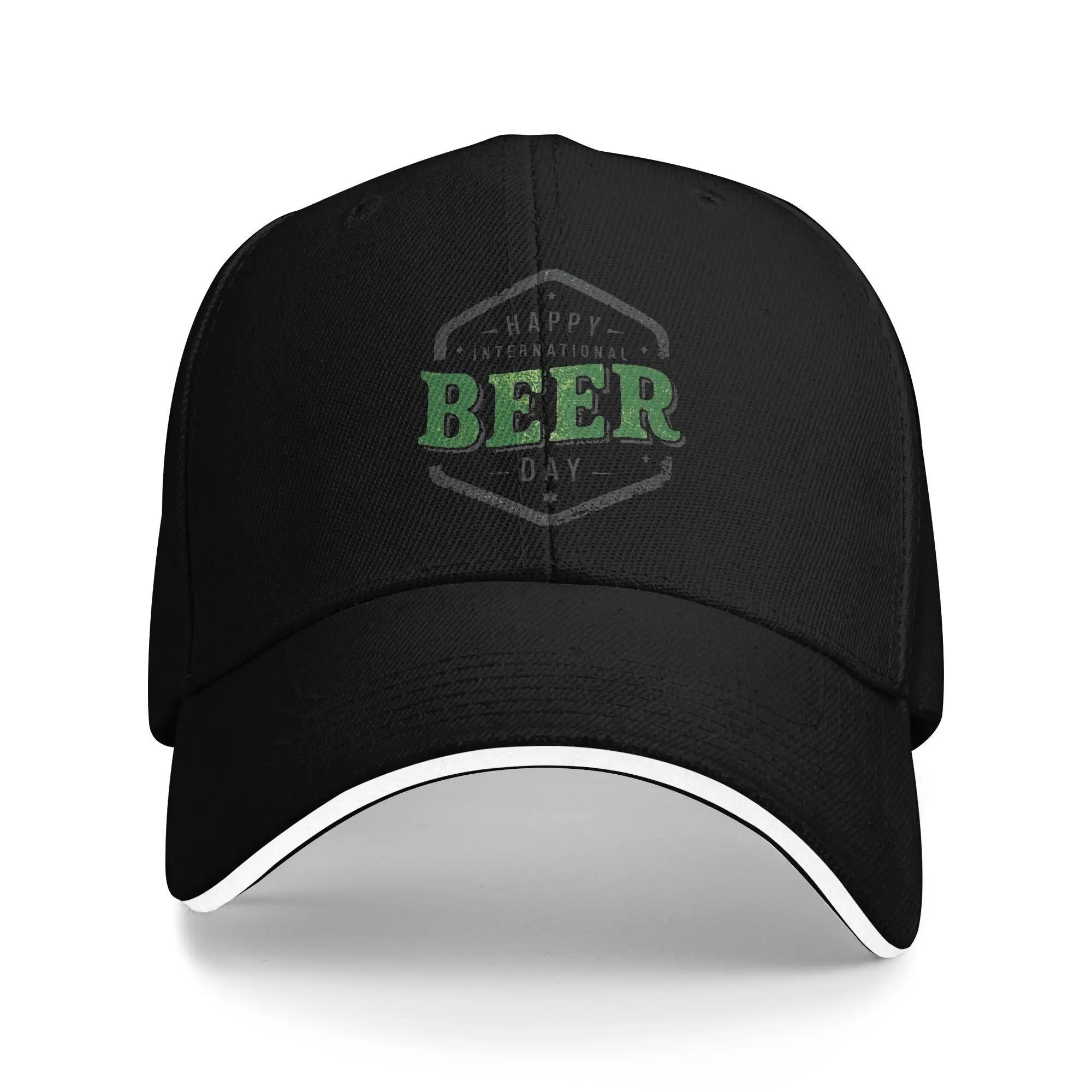 

International Beer Day Casual Baseball Cap Summer Trucker Hat Sun-Proof Outdoor Sports Snapback Cap Female Male Fashion Caps One Size