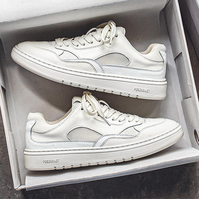 3052 Summer Little White Shoes New Men's Low-top Breathable Casual Board Shoes Trendy Fashion Versatile Men's Shoes
