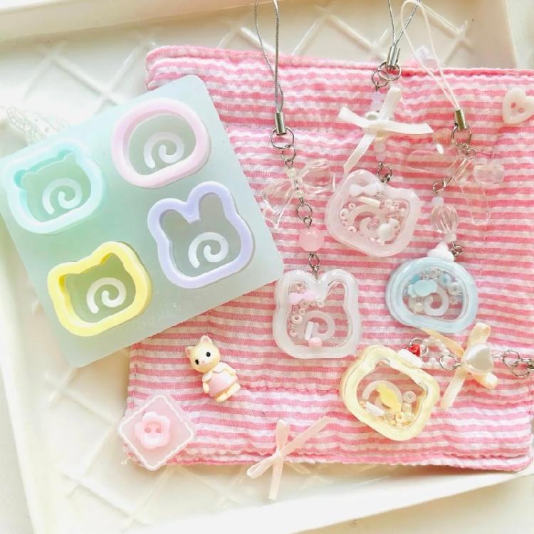 Decorative Silicone Hnagings Molds Reusable Jewelry Molds with Delicate Designs for DIY Necklace and Earring Making