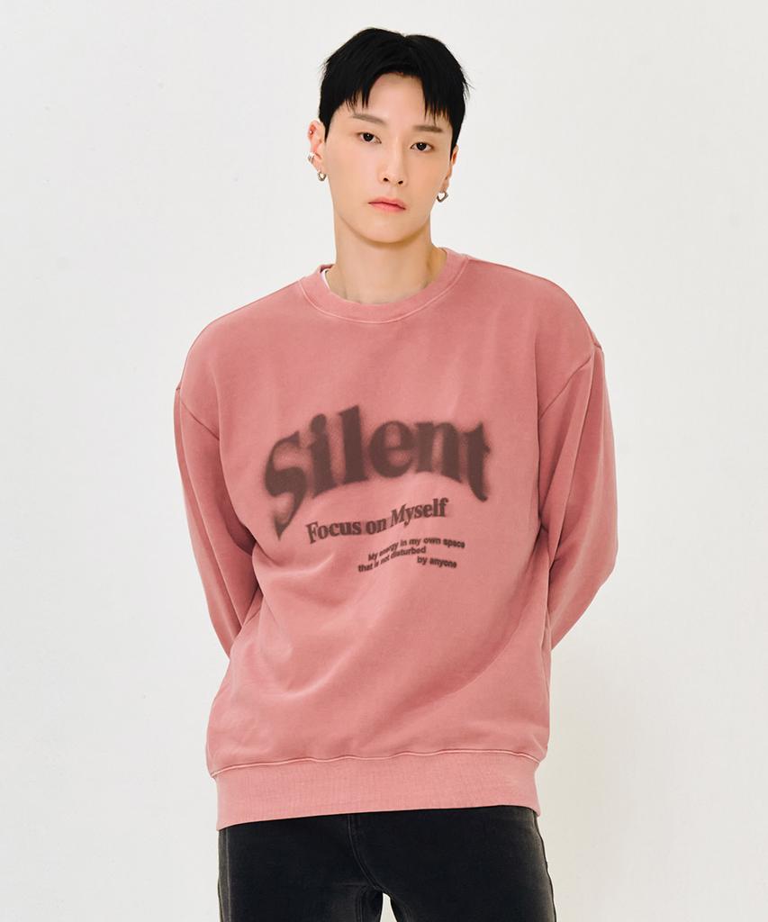 CHASECULT Unisex Pigment Lettering Sweatshirt - Pink