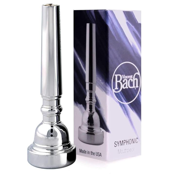 

Bach Back Trumpet Mouthpiece (Symphonic) 1 1/4C/25/24 Silver-Plated Finish S6511FC5
