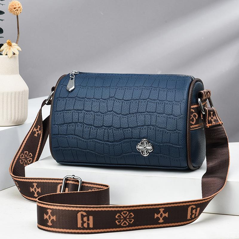 

Маленькая сумка-барабан для женщин 2025 года, новая сумка-подушка, большая емкость королевский синий