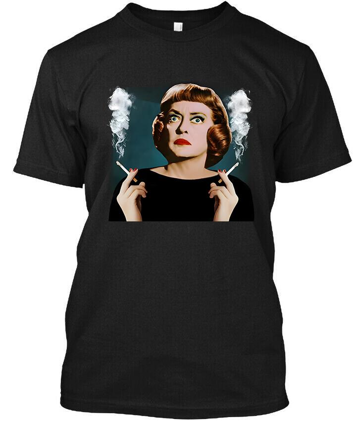 NWT! Bette Davis American Actress Smoking Retro Art Graphic Logo T-Shirt S-4XL S