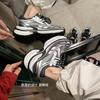 Cowhide version~ 6CM shock absorption and non-slip thick sole 2025 autumn new old mesh breathable sports Paris dad shoes