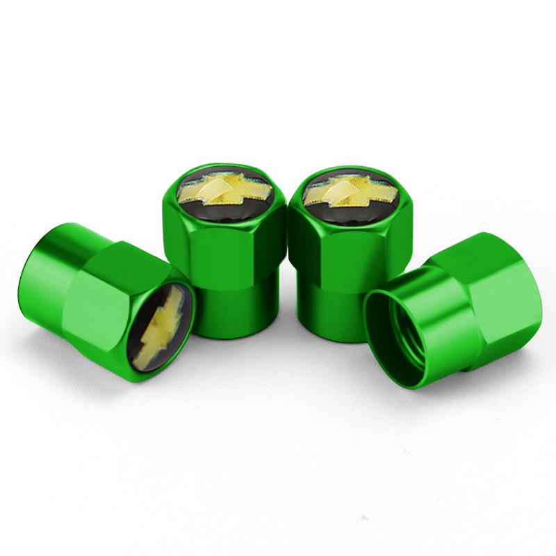 4PCS Alloy for Chevrolet Car Emblem Tire Valve Caps Sail Silverado Cruze Captiva Malibu Orlando Aveo Lacetti Wheel Stem Covers  KA9