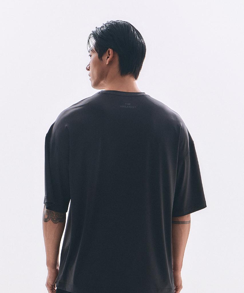 Weideun [Ali] The Greatest Oversized Short Sleeve Charcoal