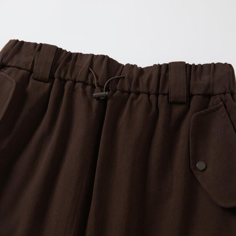 Elva' Island Women's High-Waisted Cargo Midi Skirt