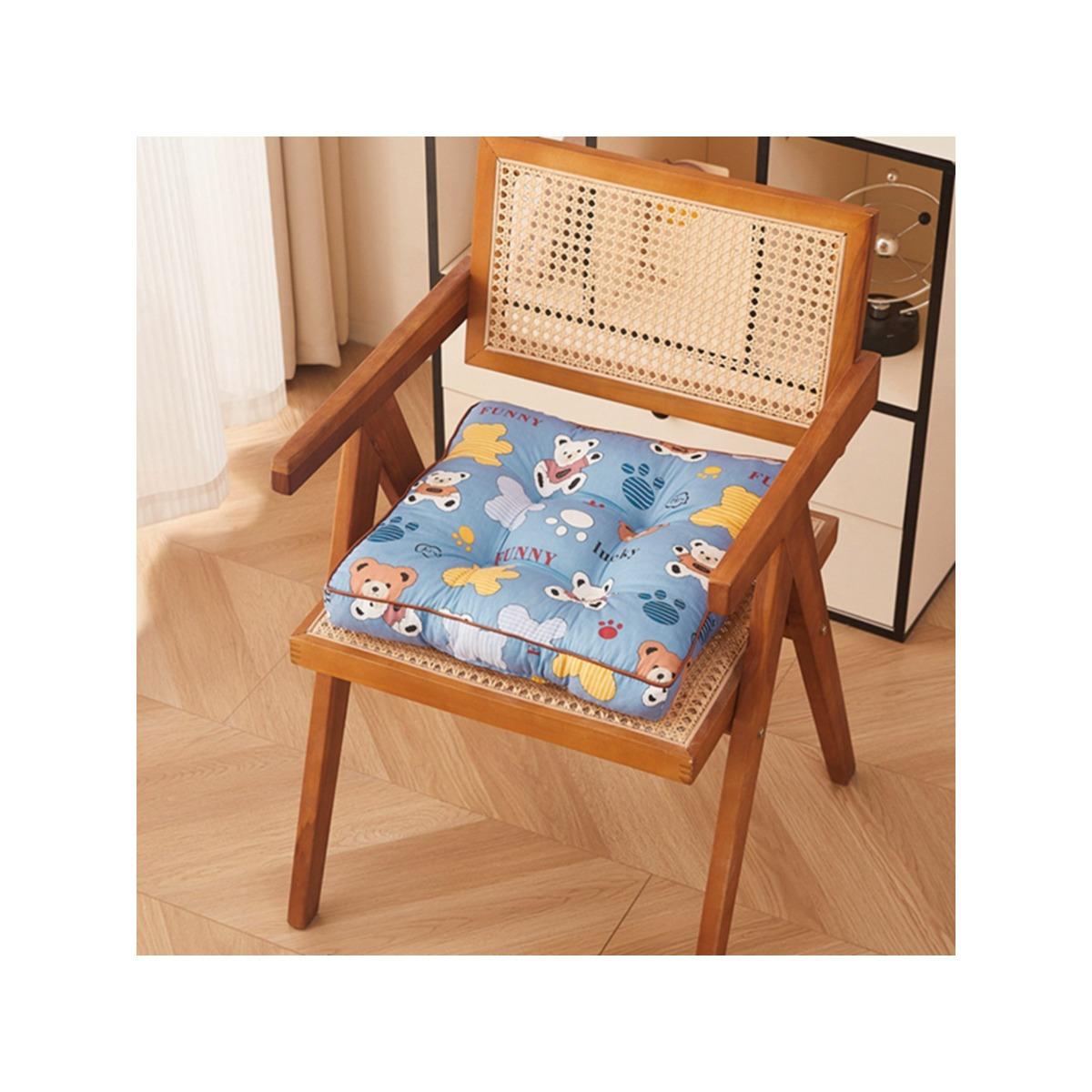 A thick cartoon printed chair cushion, suitable for bedrooms, living rooms, and offices