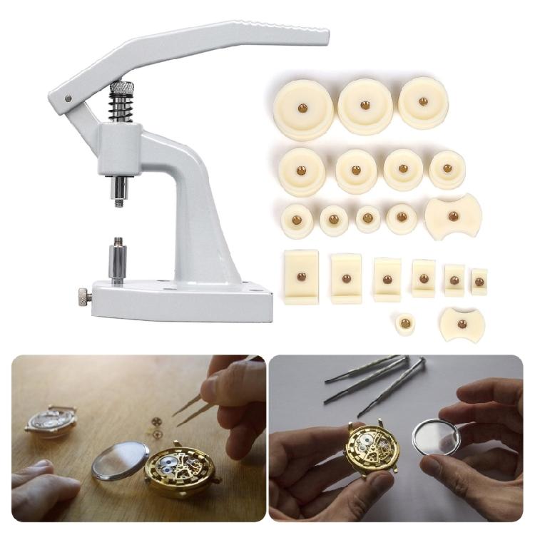 Watch Case Press Tool Set Watch Back Case Closers Watchmaker Jewelling Tool for Convenient Back Case Handling