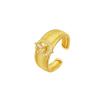 Trendiger Verstellbarer Damenring: Micro-Set Farbiger Zirkon, Neuer Ins-Stil Zeigefingerring
