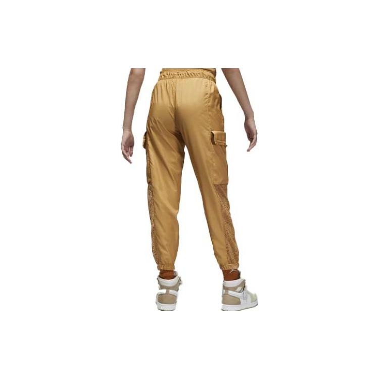 Jordan Lässige Atmungsaktive Gespleißte Jogginghosen Damen Unterteile Gold DO5055-722