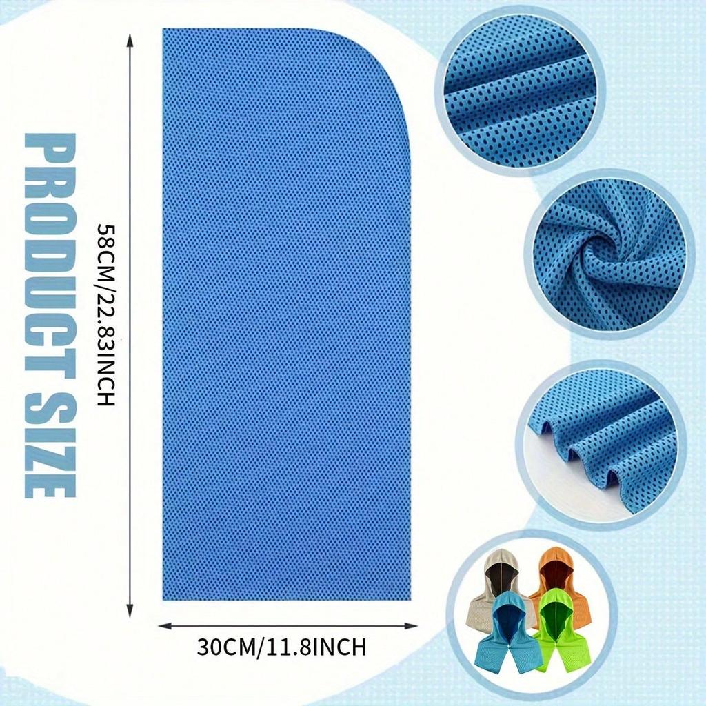 Summer sun protection, beach shawl, sweat absorbing, quick drying, fitness, hiking, fishing, cycling scarf