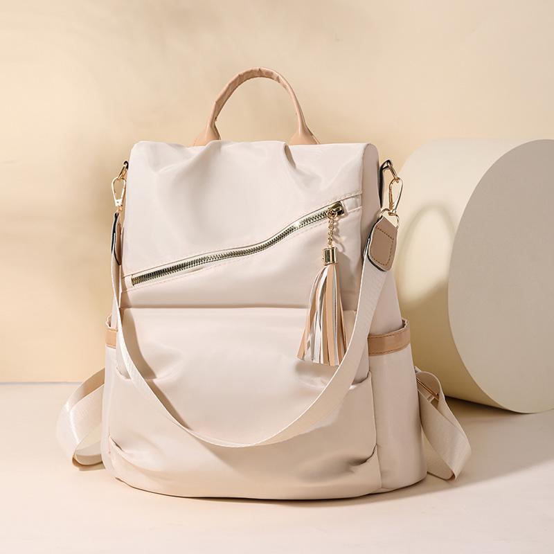 Color Collision Design Shoulders/Handheld Lightweight Nylon with Adjustable Straps for Daily Use Unisex Fashion Backpack