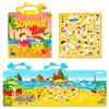 Handheld Sunny Beach Independent DIY Creative Quiet Book New Laser Cover Jelly Sticker Book